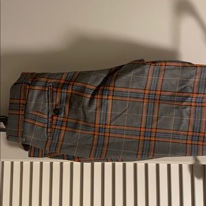 Checkered ankle length pants